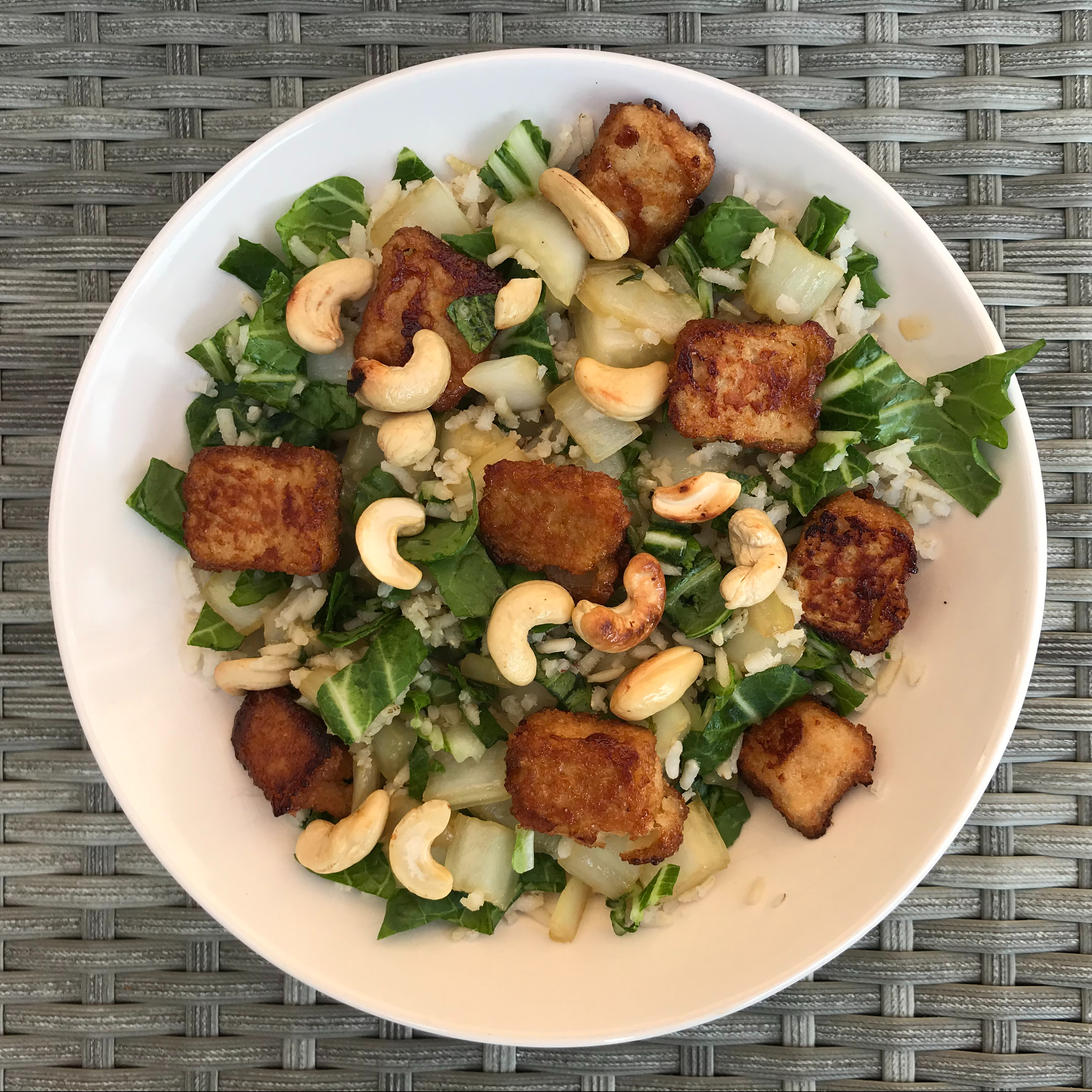 Kip teriyaki met paksoi (vegan)